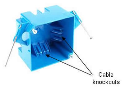 when to use metal or plastic electrical boxes|wiring plastic electrical box knockouts.